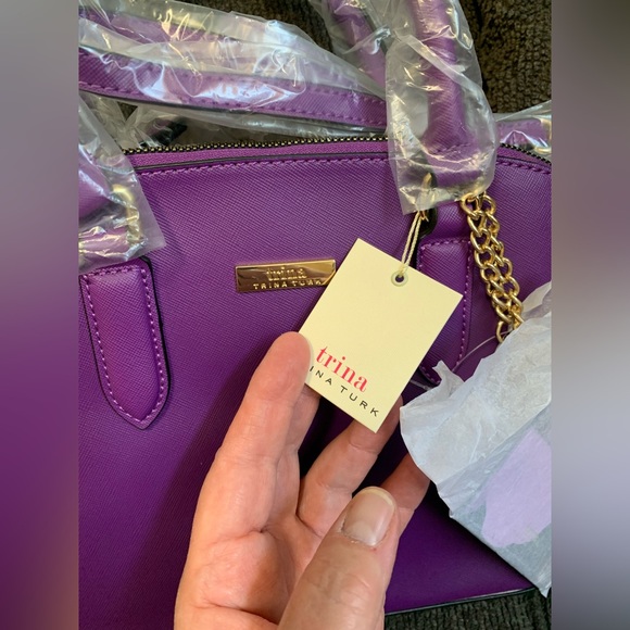 Trina Turk Plum Wildflowers Purse Crossbody NWT 🌴 - Picture 6 of 7